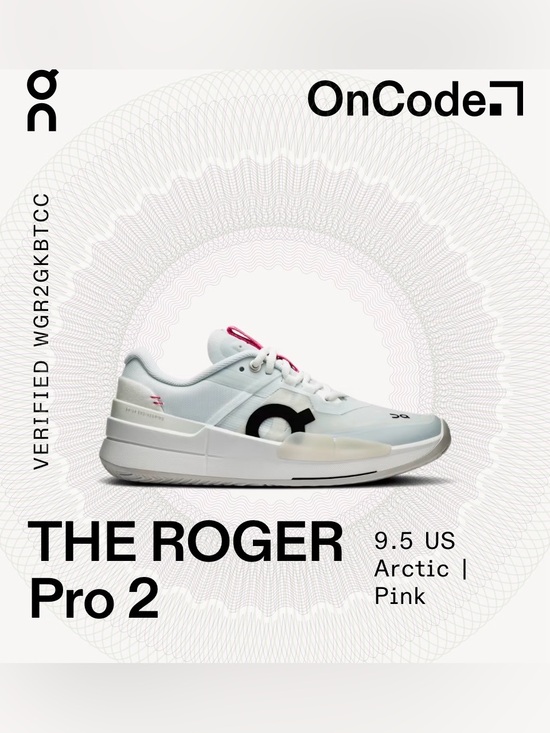 On Clouds Shoes - On Clouds The Roger Pro 2 Tennis Court Shoe in Arctic Pink Sz 9.5